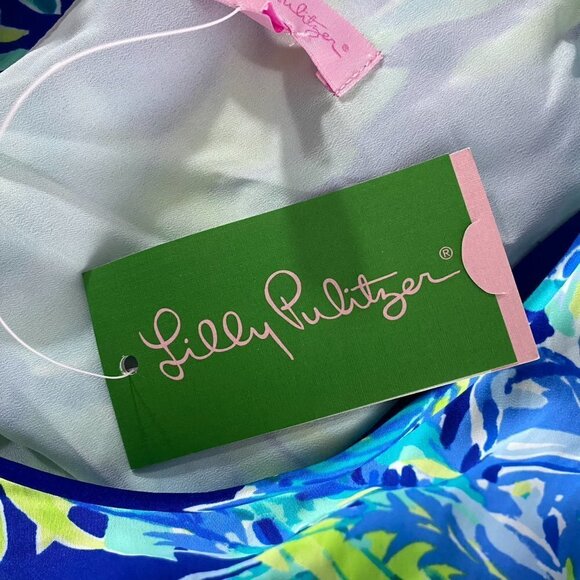 Lilly Pulitzer Kassia Dress Twilight Blue Nest to Nothing Women's Size 6 NWT - Picture 8 of 12